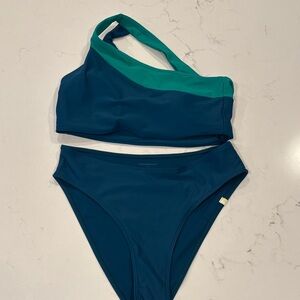 Summersalt Teal and Green Bikini Set